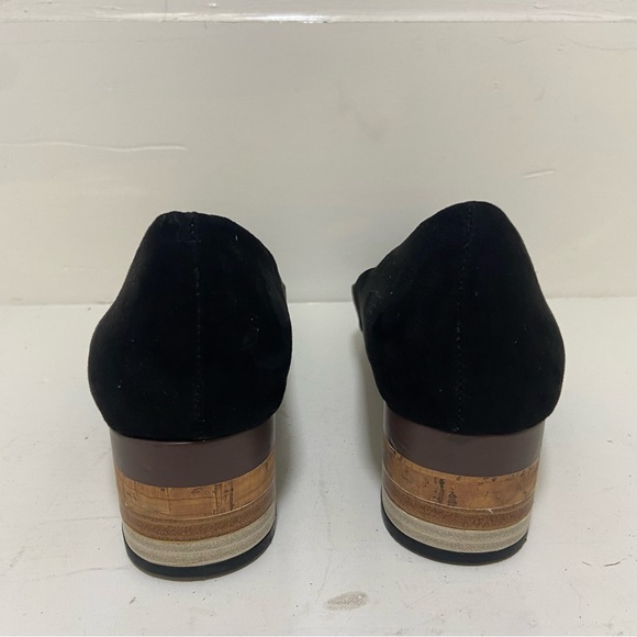 Women's Faryl by Farylrobin Bella Stack Block Heel Pumps Black Size 9 - Picture 6 of 11